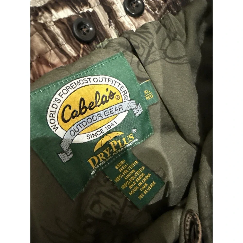 CABELAS REALTREE CAMO DRY PLUS WEATHER PROOF SCENT BLOCKER PANTS XL REG STRETCH